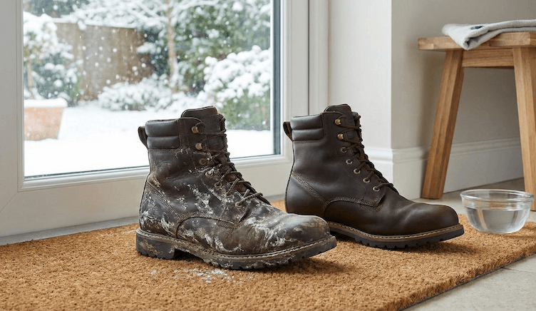 Jak usunąć sól z butów? Ratunek po zimie